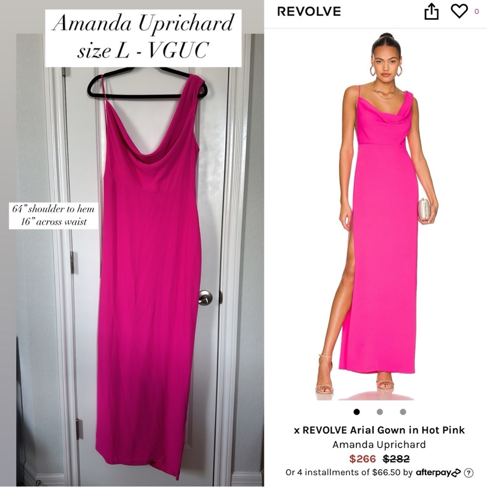 Amanda Uprichard X REVOLVE one shoulder dress - size L
